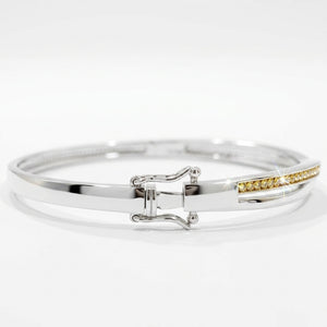 Grace Hinge Bangle with European Crystals