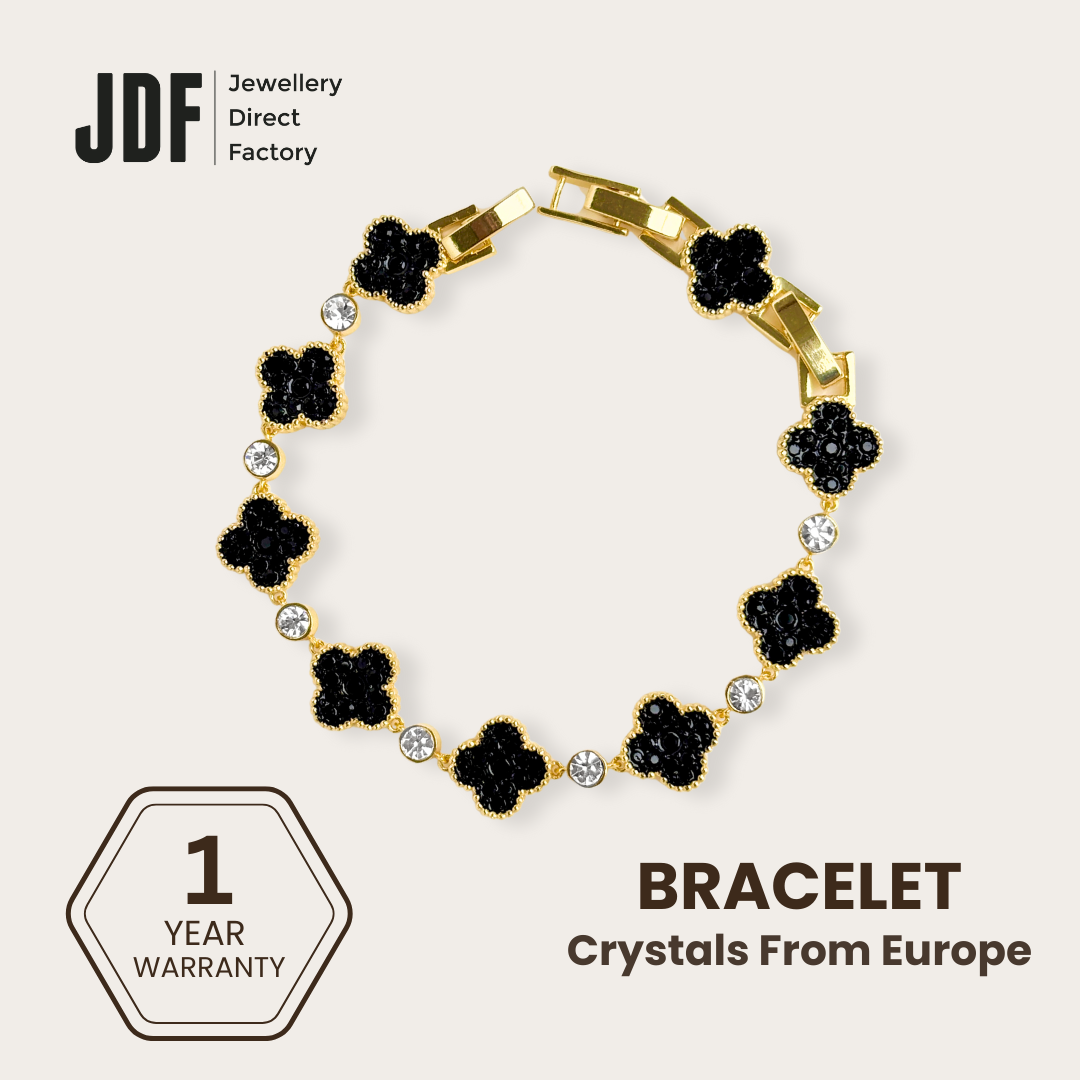 Clover Bracelet with Crystal From Europe