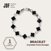 Clover Bracelet with Crystal From Europe