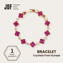 Clover Bracelet with Crystal From Europe