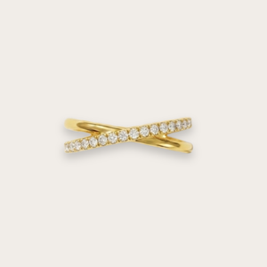 The Xandra Criss-Cross 18k Ring
