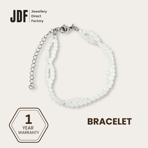 Energy Double Row Natural Semi Crystal Bracelet