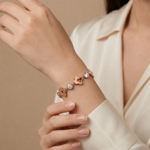 Lucky Clover Bracelet with Crystal from Europe