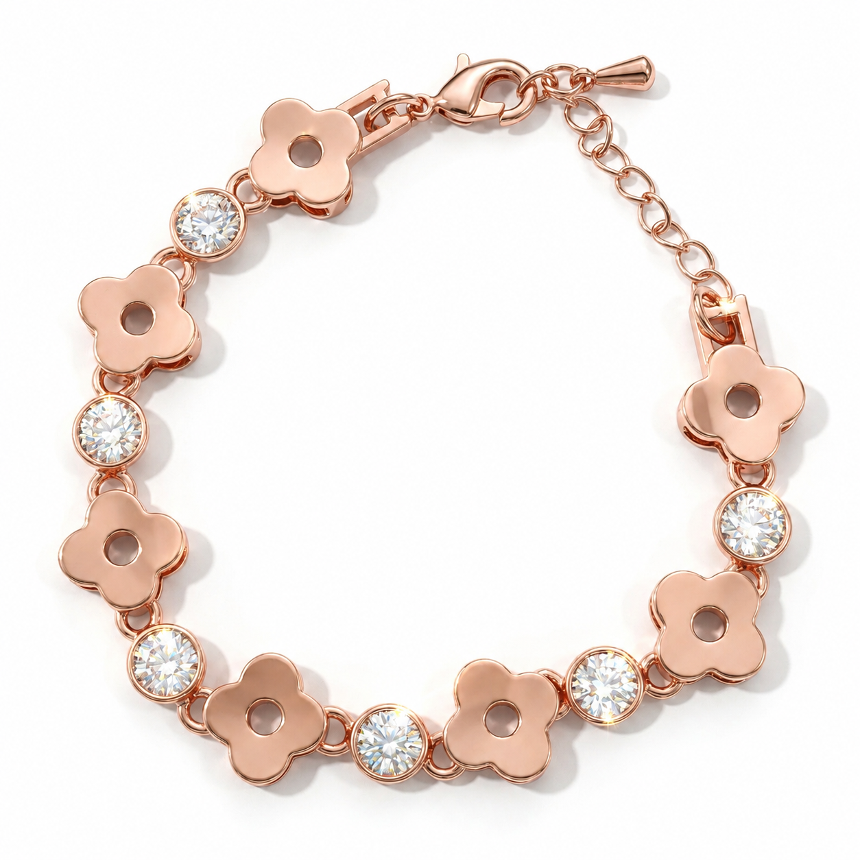 Lucky Clover Bracelet with Crystal from Europe
