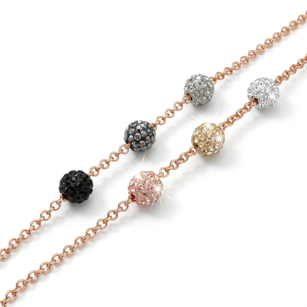 Triple-Flavor Lollipop Bracelet with Crystals from Europe