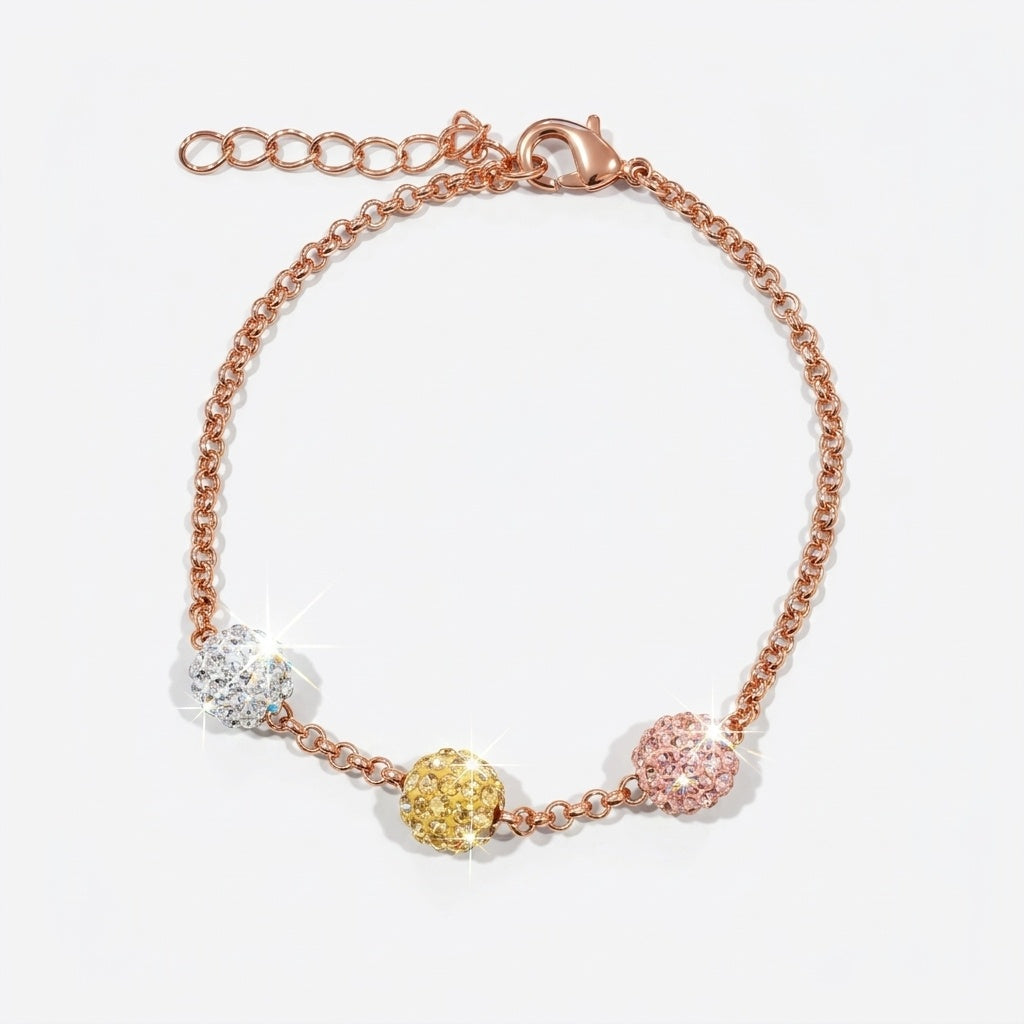 Triple-Flavor Lollipop Bracelet with Crystals from Europe
