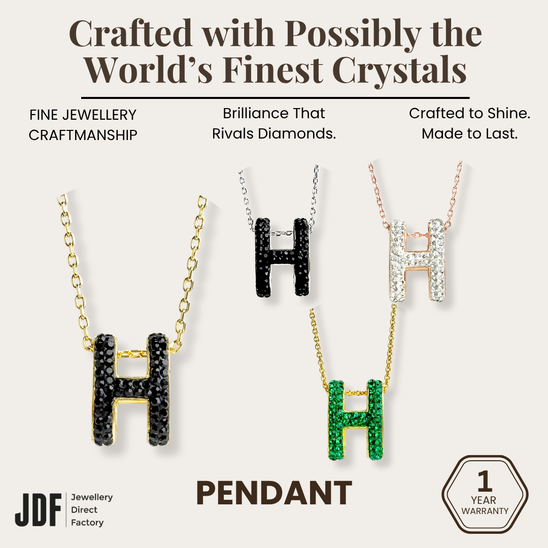 Big Pop H Pendant with Crystal From Europe