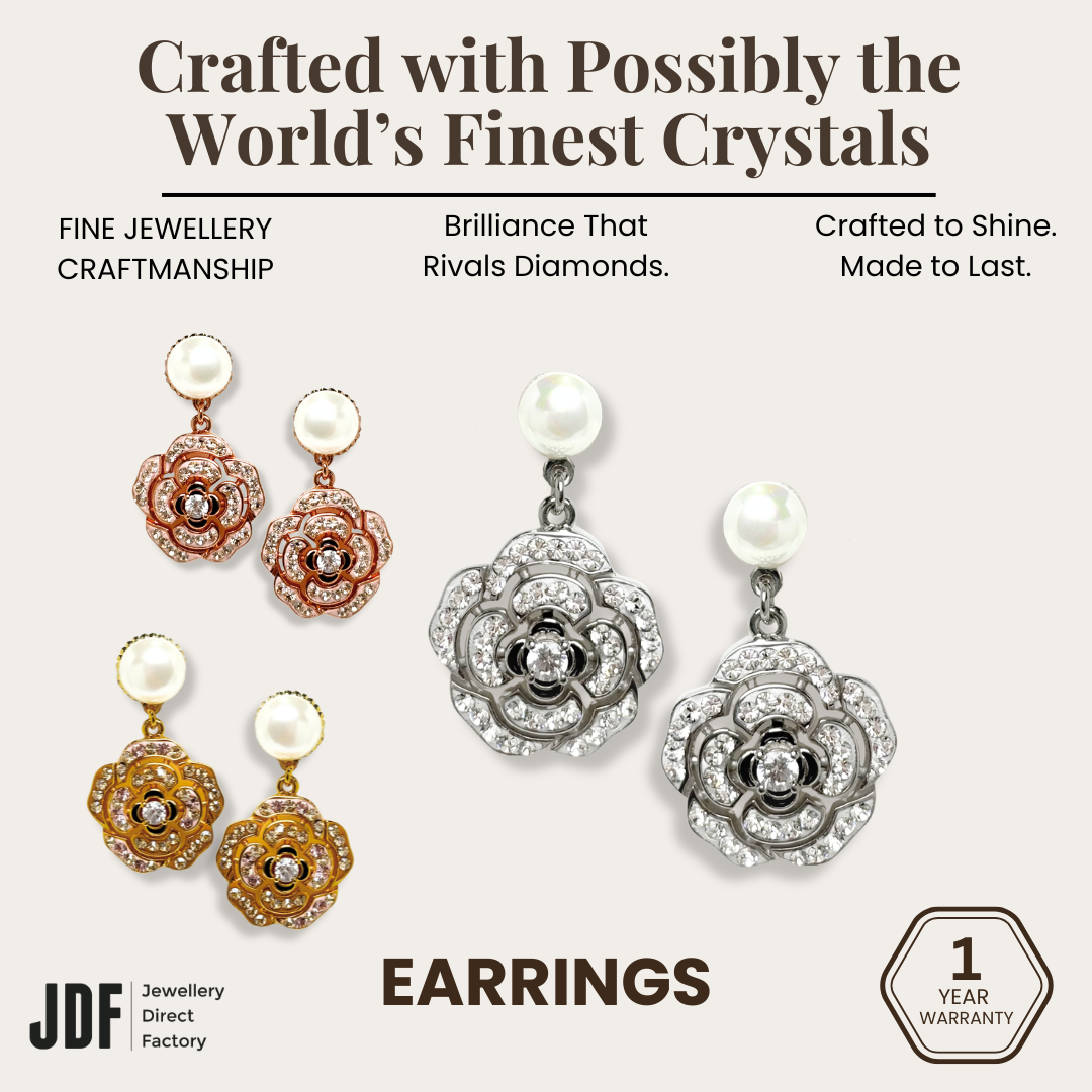 Camelia Dangling Earring with Pearl