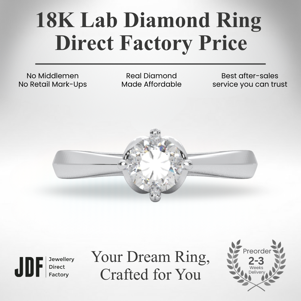 Cathedral Crown Solitaire Ring