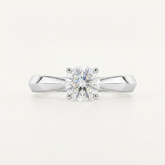 Modern Prong Diamond Ring