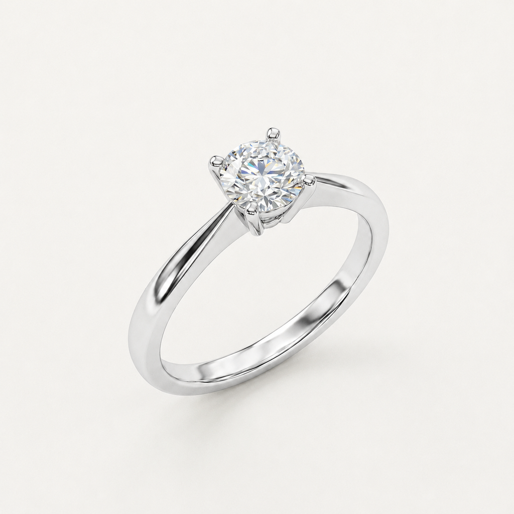 Graceful Solitaire Ring