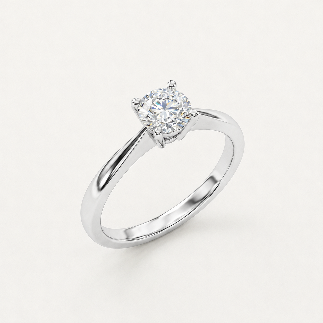 Graceful Solitaire Ring