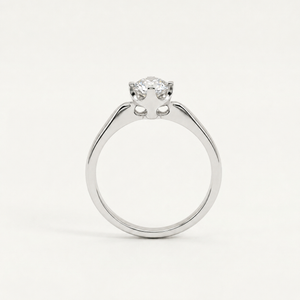 Geometric Solitaire Ring