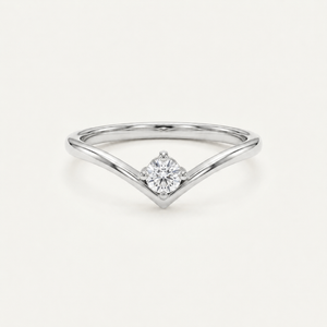 The Zenith Solitaire 18k Ring