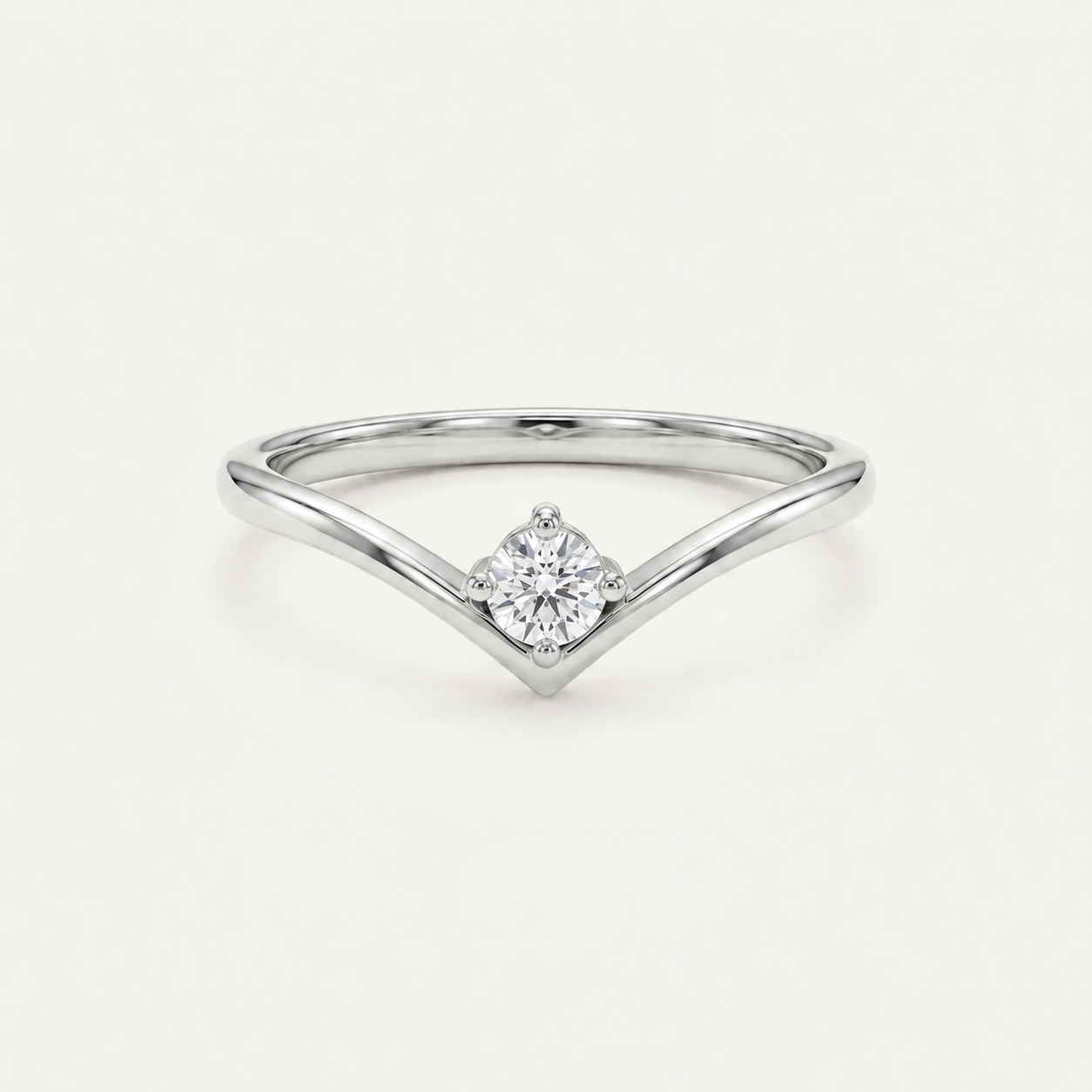 The Zenith Solitaire 18k Ring