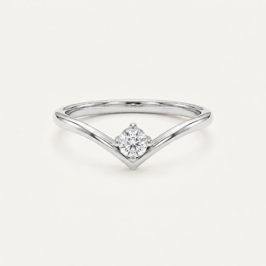 The Zenith Solitaire 18k Ring