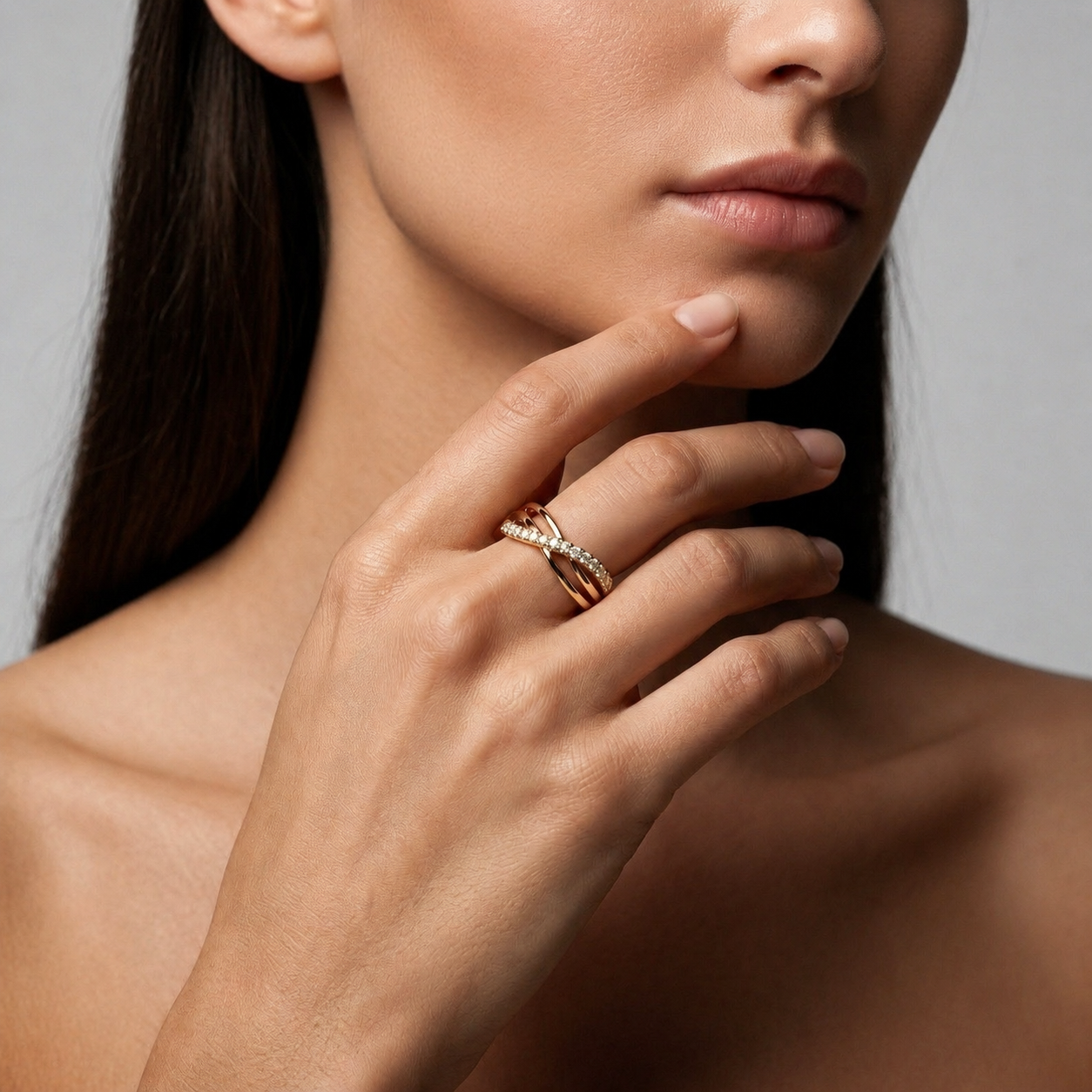 The Aria Multi-Strand 18k Ring