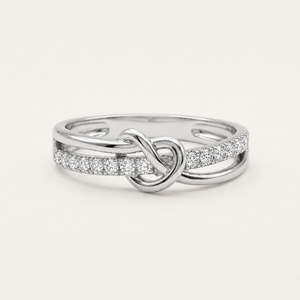 The Amara Infinity Knot 18k Ring
