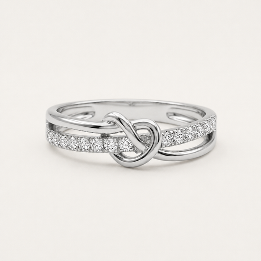 The Amara Infinity Knot 18k Ring