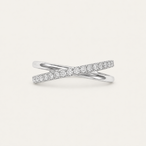 The Xandra Criss-Cross 18k Ring