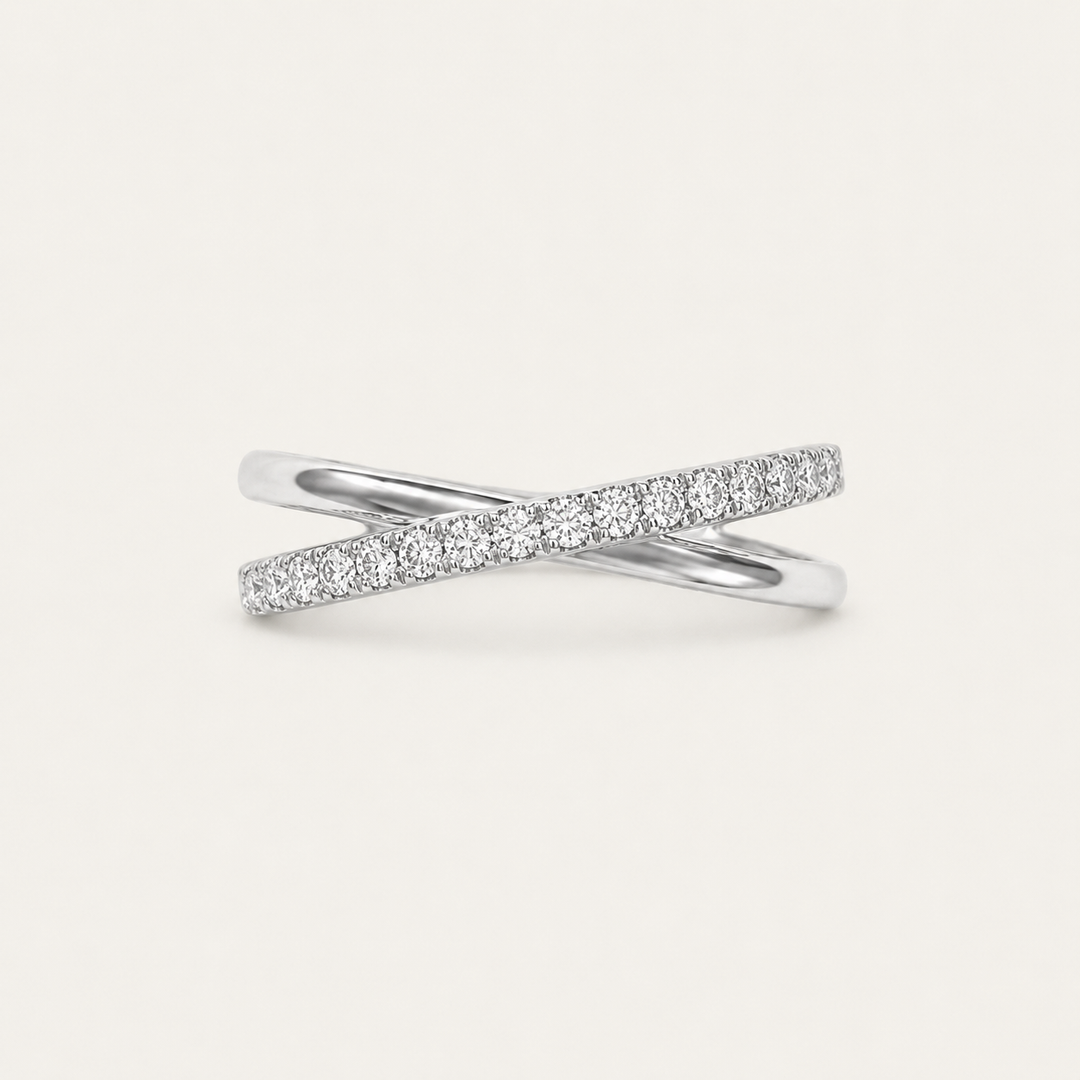 The Xandra Criss-Cross 18k Ring