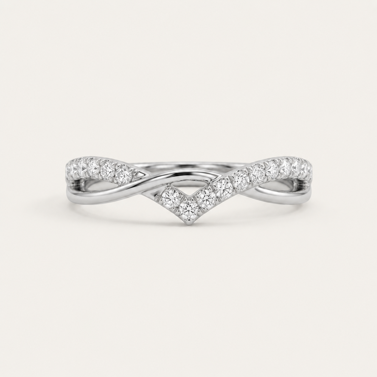 The Ethereal Chevron 18k Ring