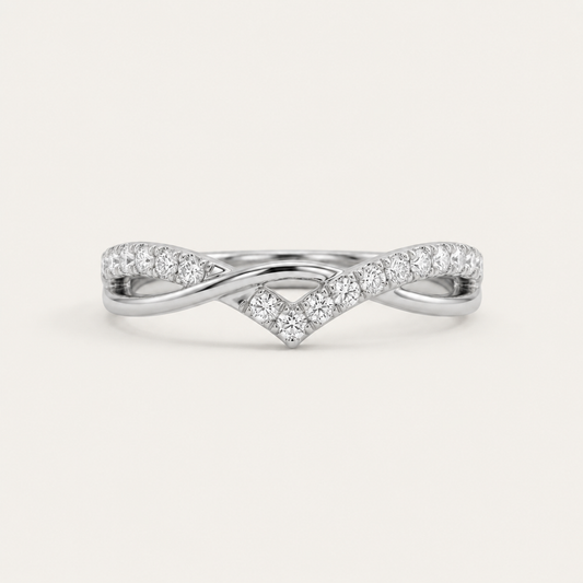 The Ethereal Chevron 18k Ring
