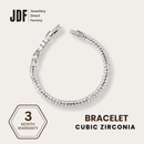 Circular Double-Row Bracelet with Cubic Zirconia