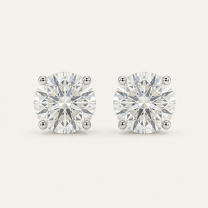 Classic 4-Prong 18k Lab Diamond Earstud
