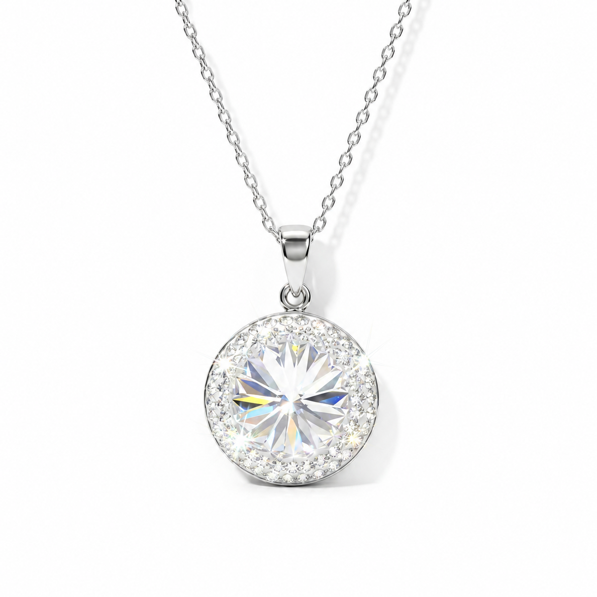 18mm Rivoli SW Blue Pendant