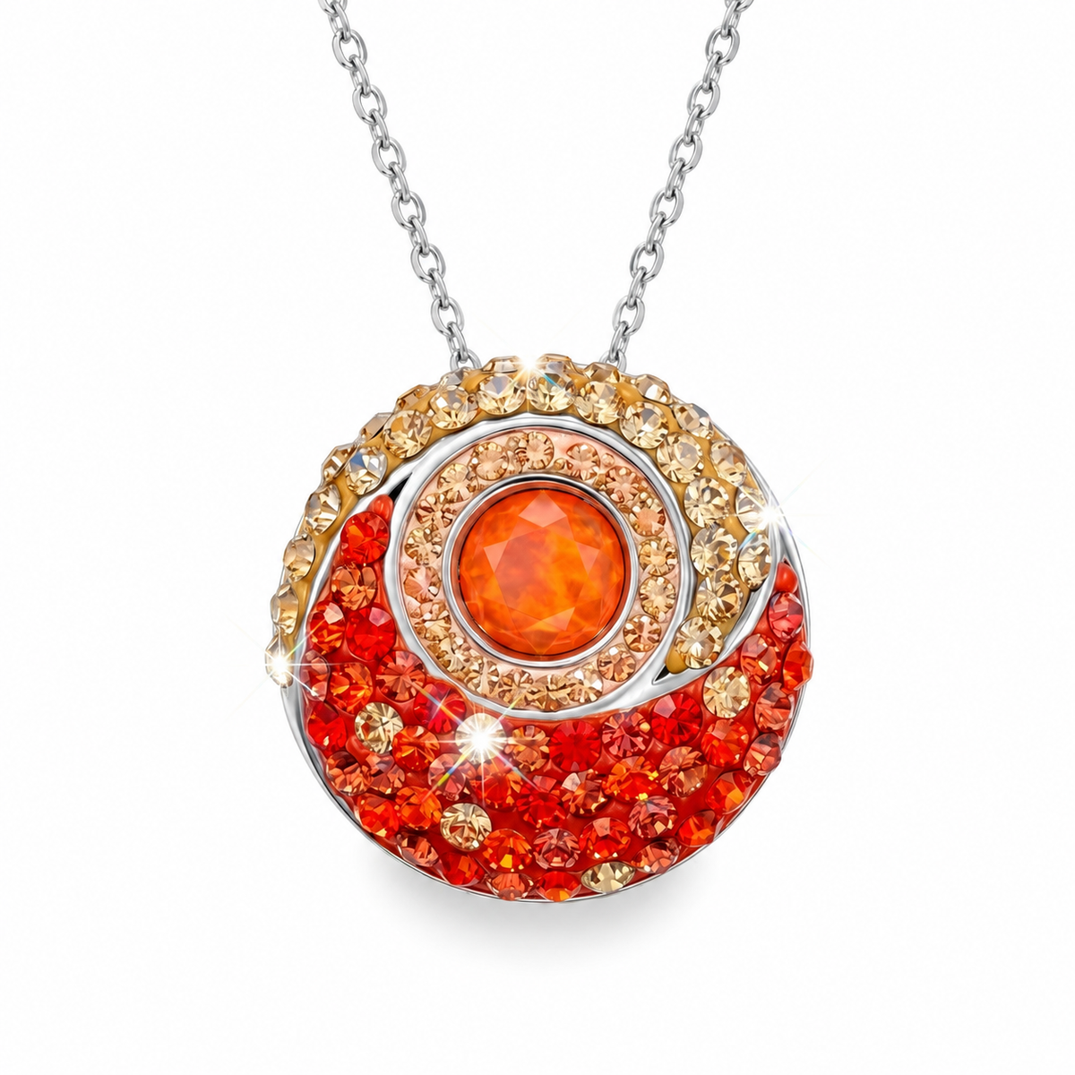 Energy Round Pendant Cum Brooch