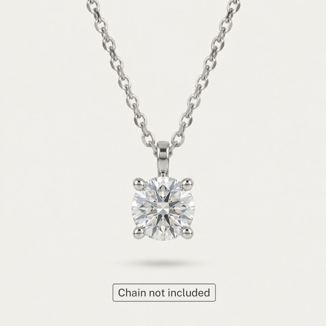 The Luminary Round Brilliant Lab Diamond Pendant
