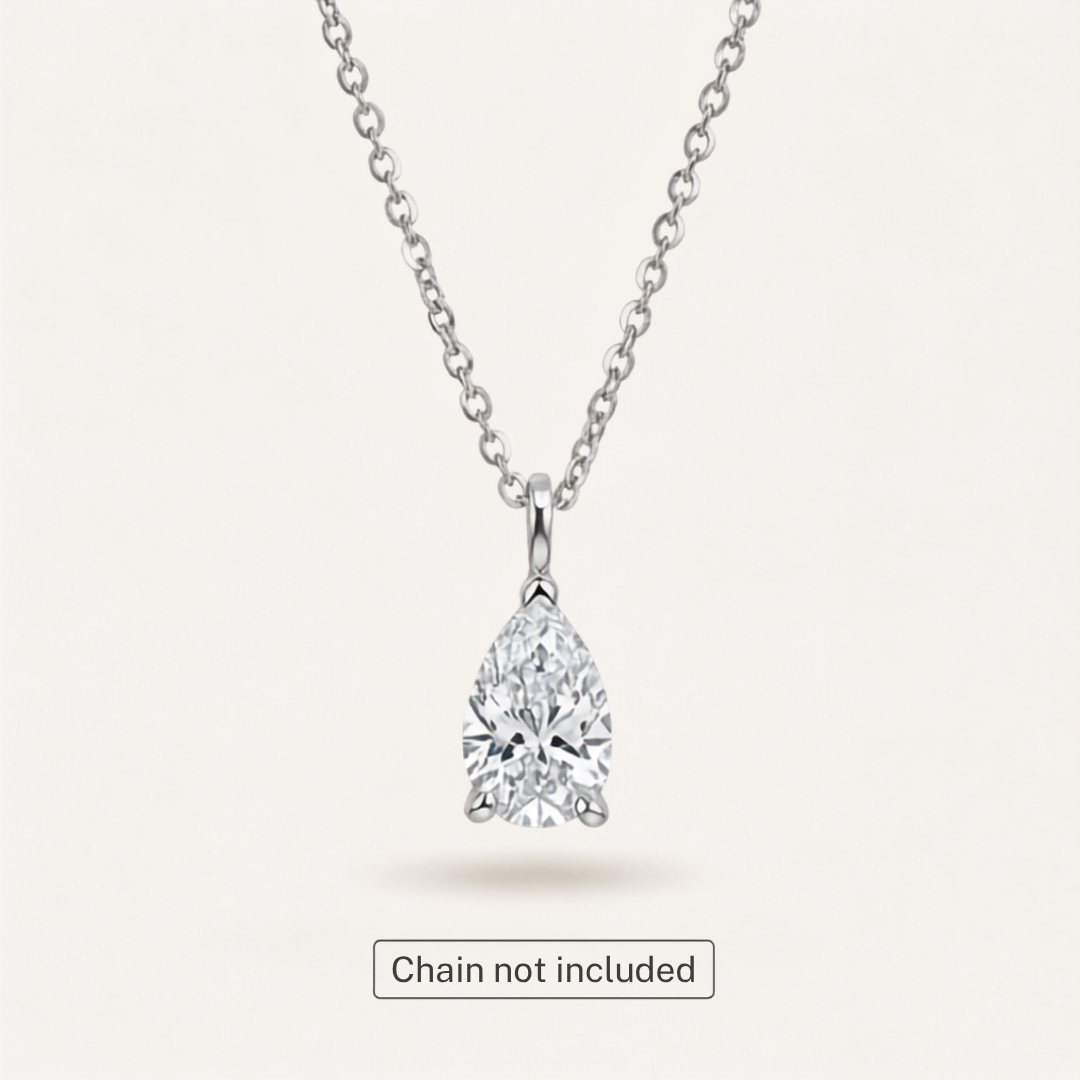 The Elysian Pear Lab Diamond Pendant