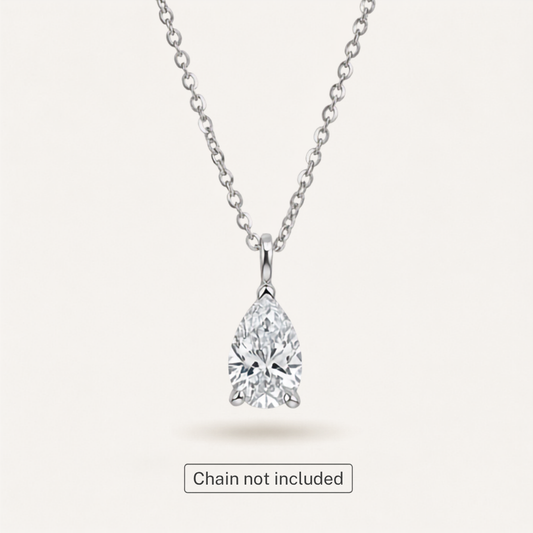 The Elysian Pear Lab Diamond Pendant