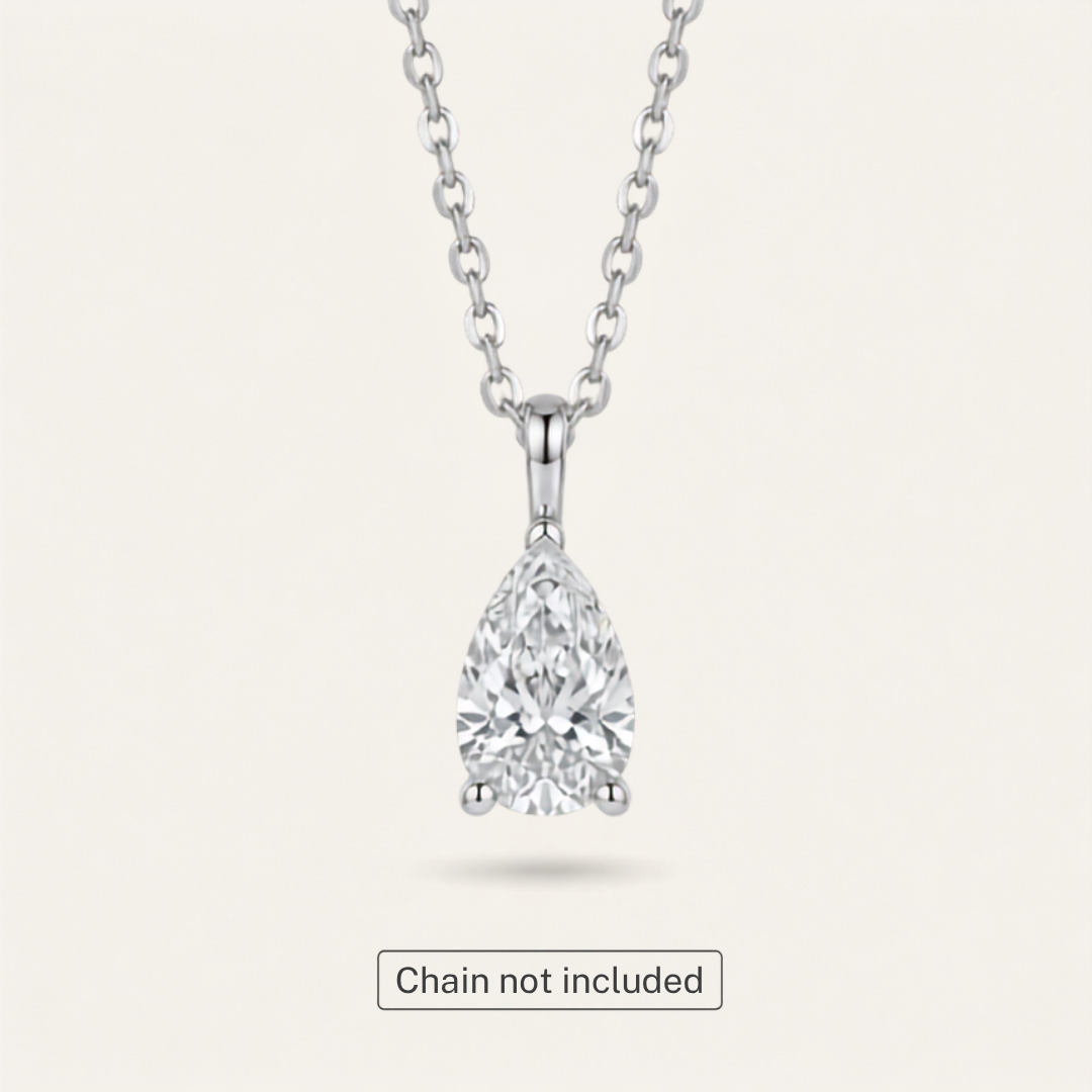 The Elysian Pear Lab Diamond Pendant
