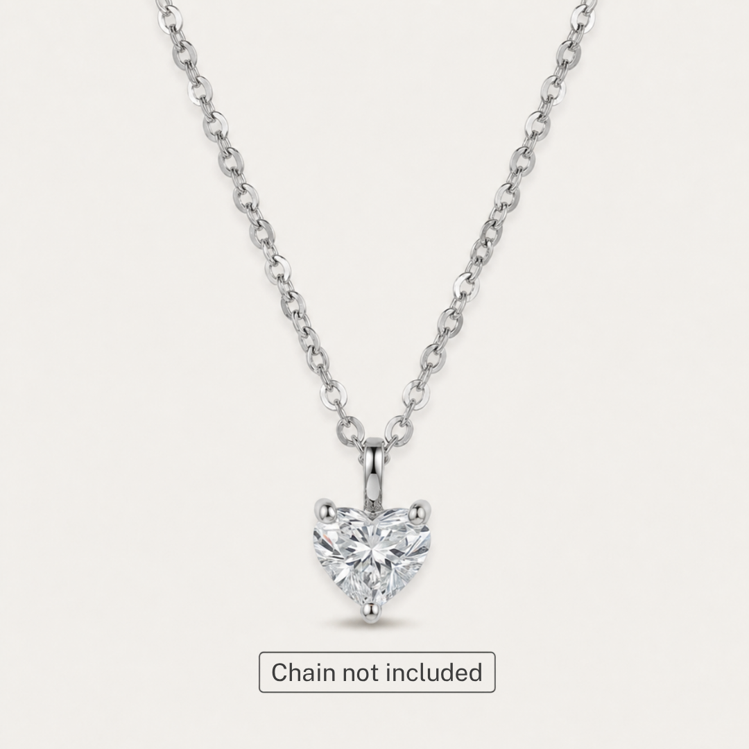 The Vows Heart 1.0cts Solitaire Pendant