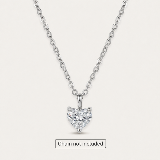 The Vows Heart 1.0cts Solitaire Pendant