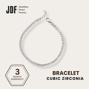 Dainty Tennis Bracelet with Cubic Zirconia