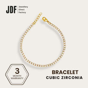 Dainty Tennis Bracelet with Cubic Zirconia