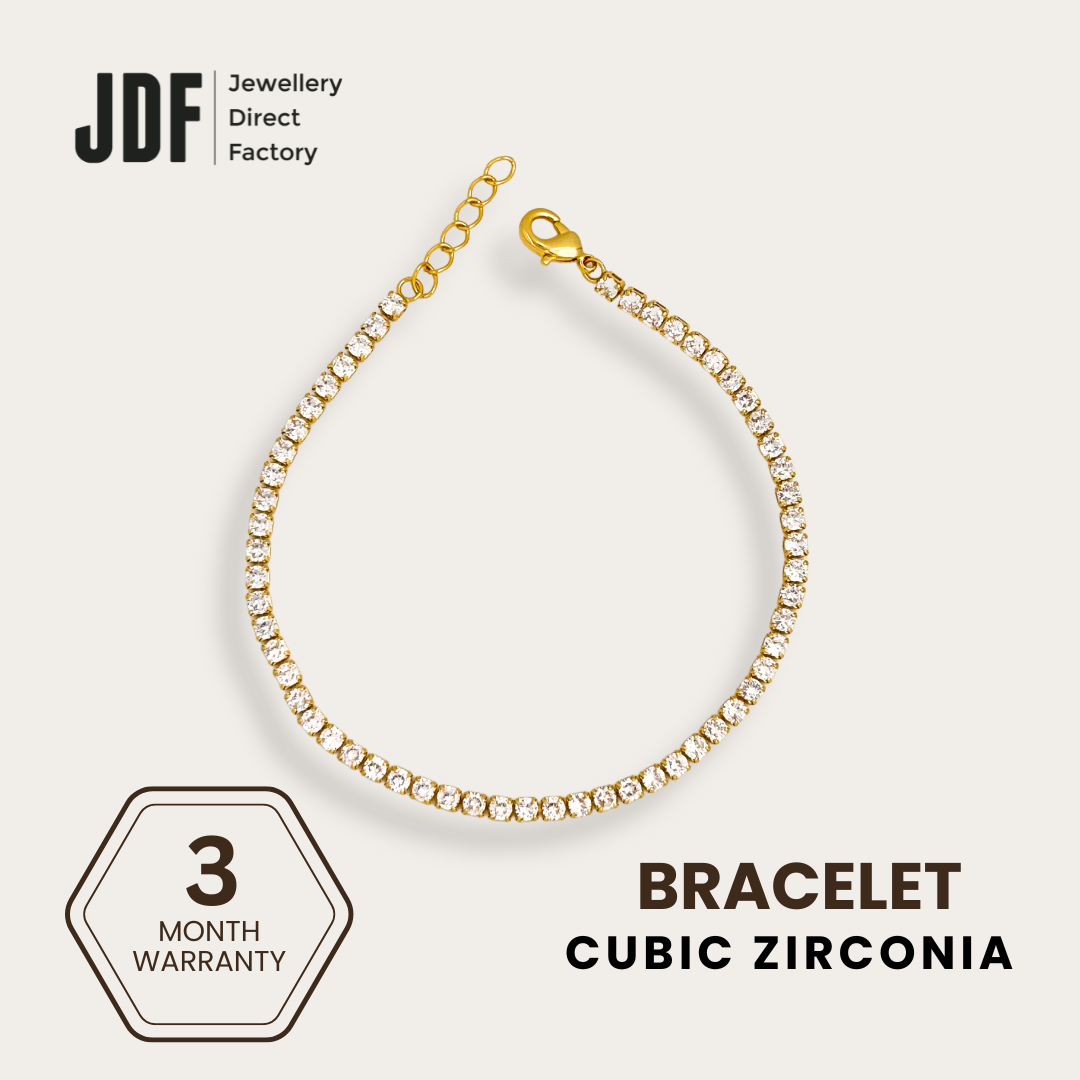 Dainty Tennis Bracelet with Cubic Zirconia