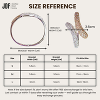 Dazzle Duo European Crystal Bangle