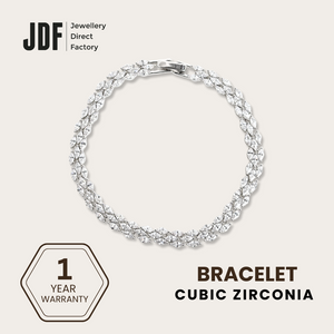 Classic Double Row Marquise Tennis Bracelet with Cubic Zirconia