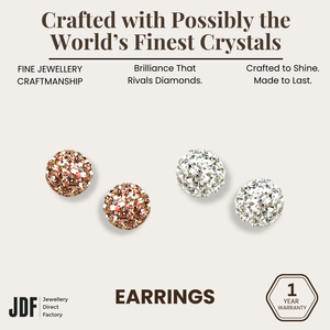 Matching Lollipop Earring 8mm with Crystal From Europe