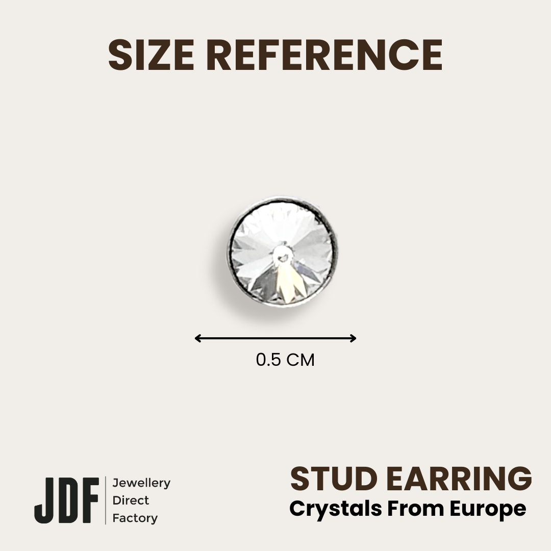 Limited Edition Stud Earring with Crystal From Europe