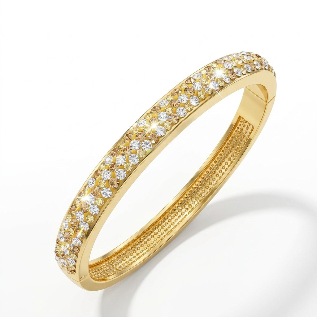 Sparkling European Crystal Bangle
