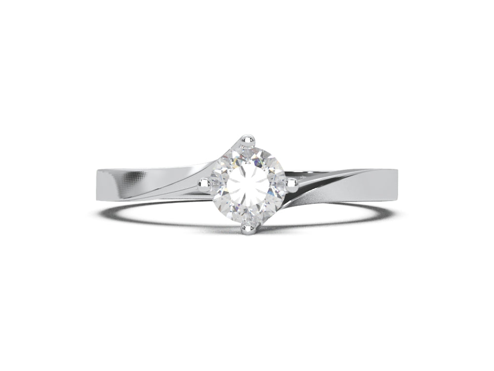 Modern Swirl Band Ring