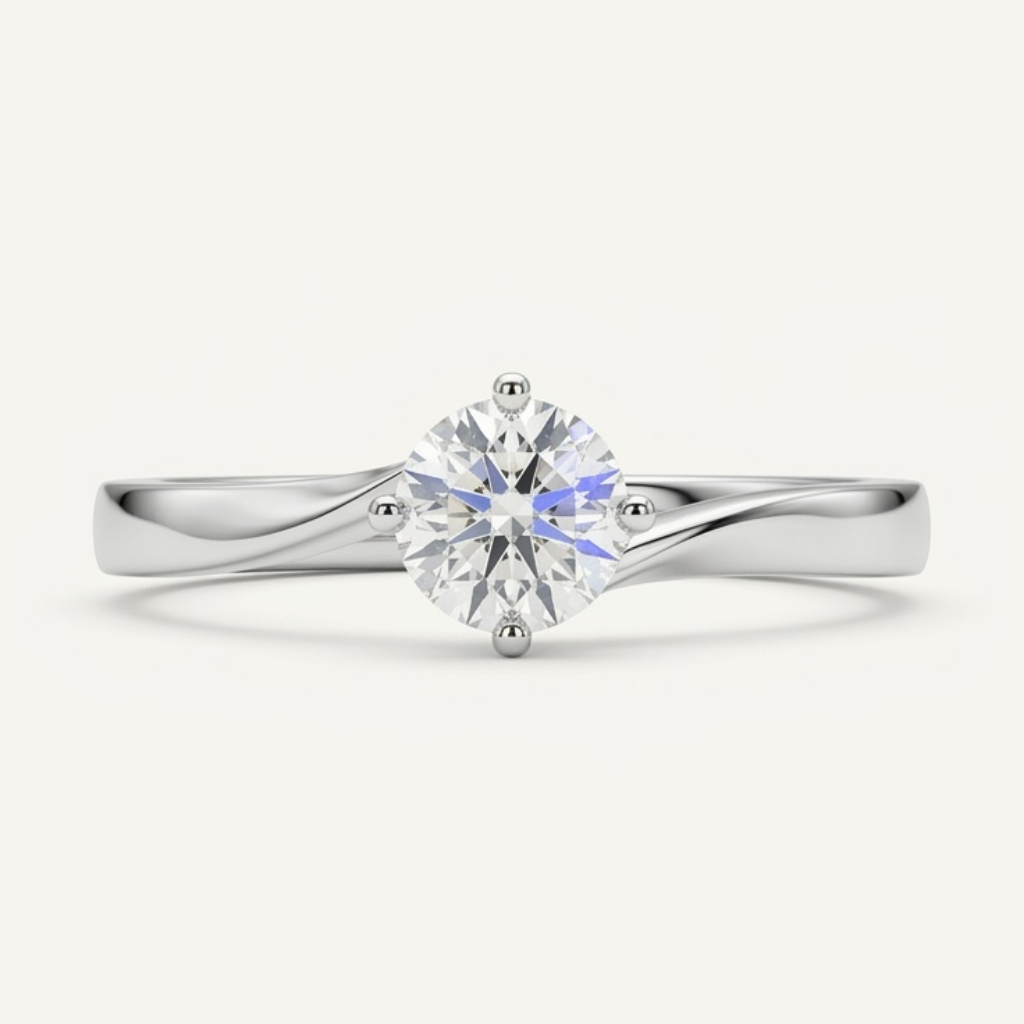 Modern Swirl Band Ring