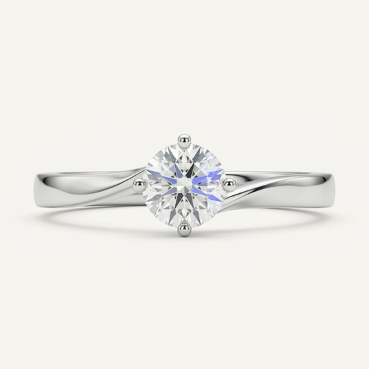 Modern Swirl Band Ring