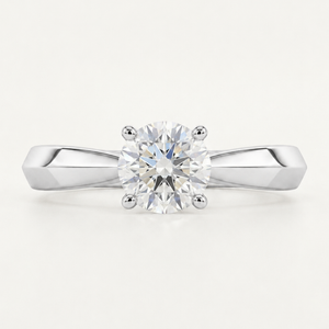 Modern Prong Diamond Ring