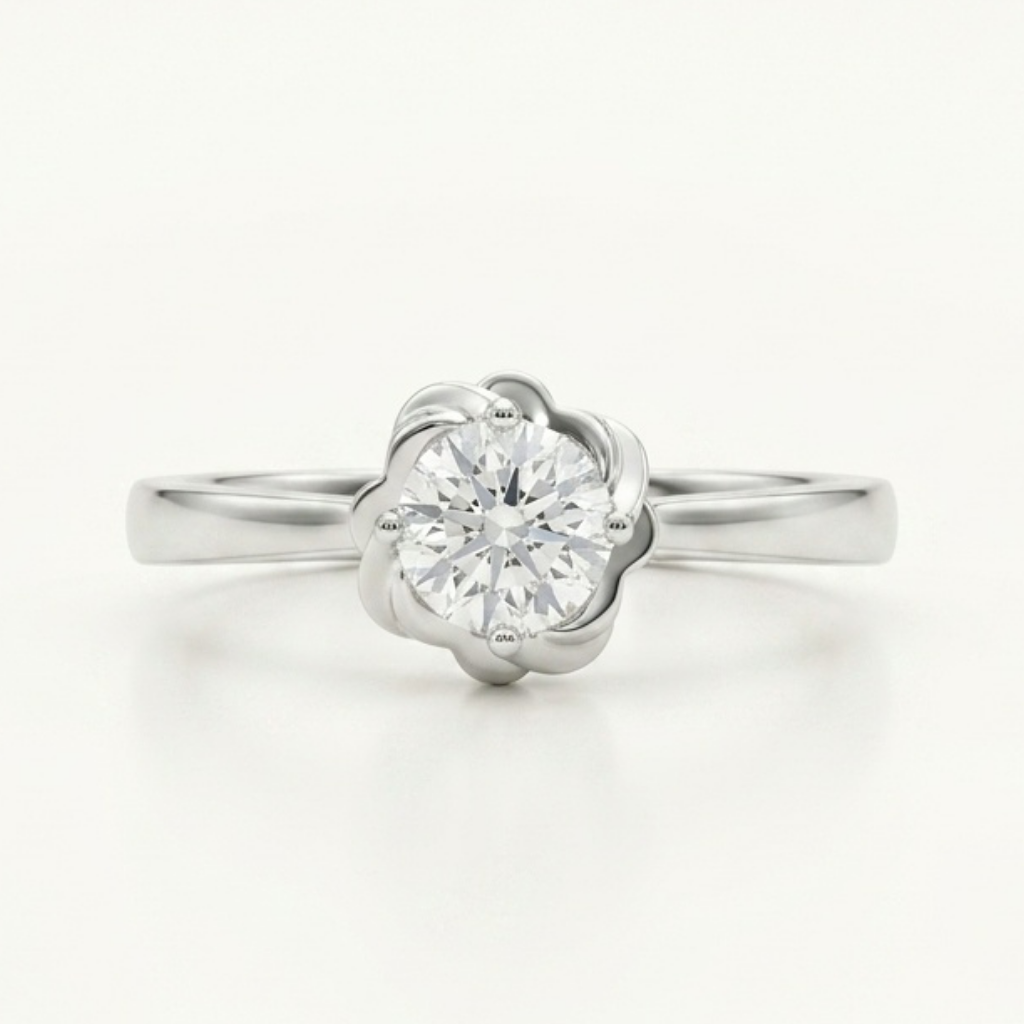Bloom Solitaire Ring